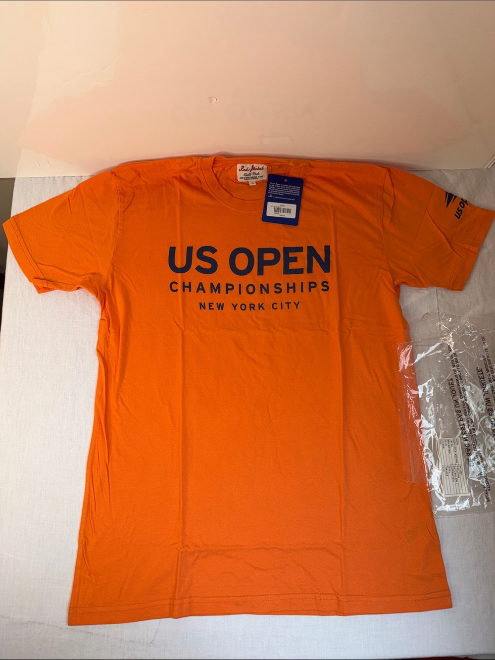 NWT New US Open American Needle Men's NYC Championships T-Shirt - Orange Large - Picture 3 of 7